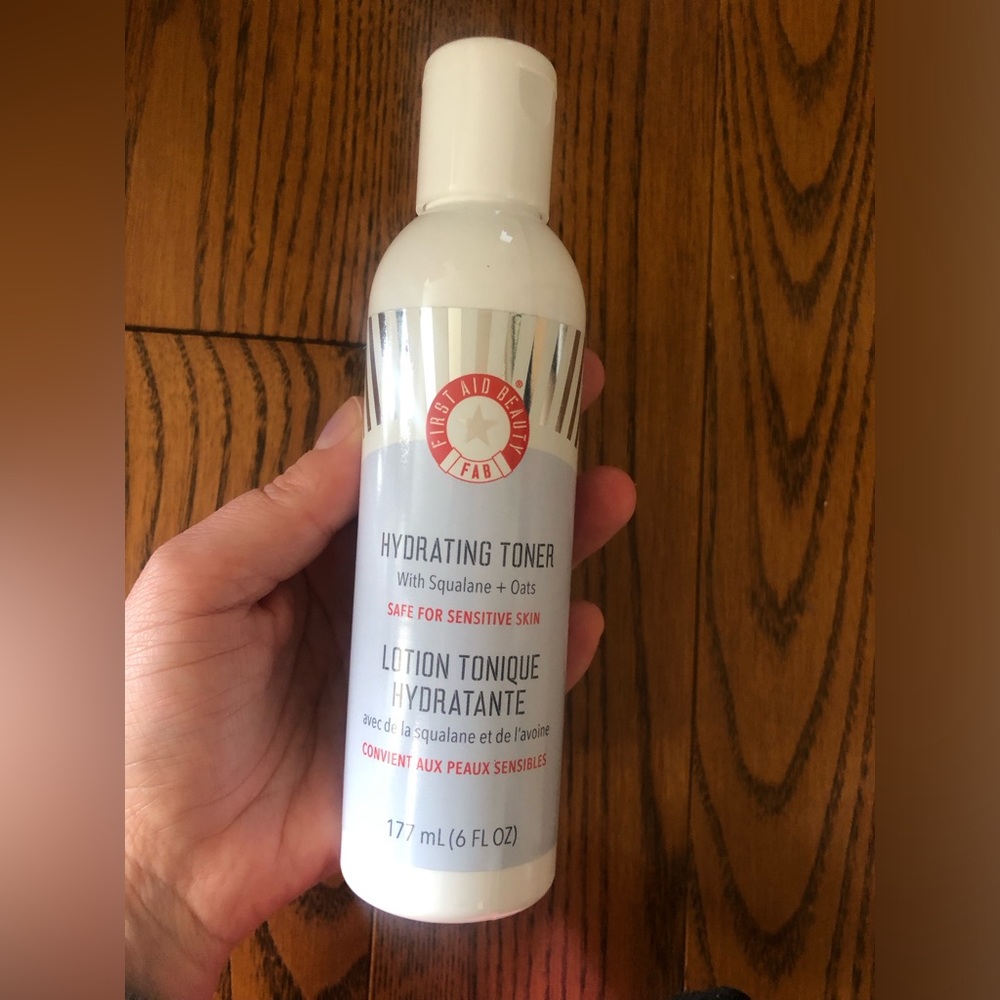 First aid beauty FAB hydrating toner 6oz safe for sensitive skin
